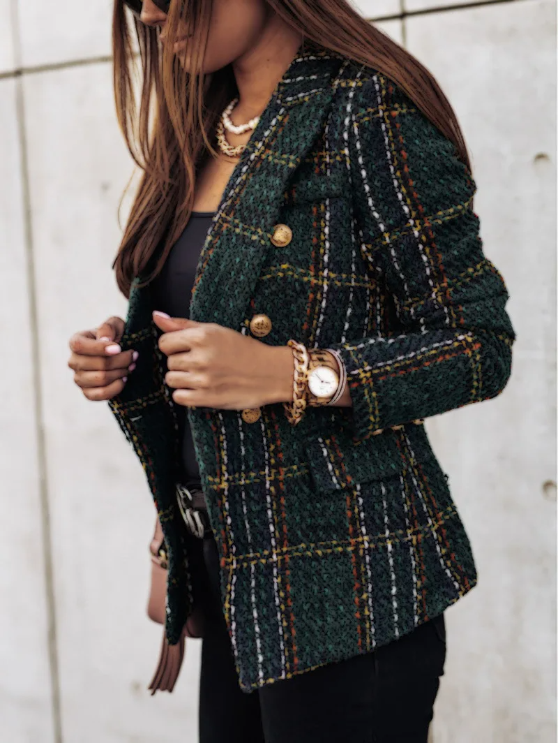 Verani | Double-Breasted Printed Blazer