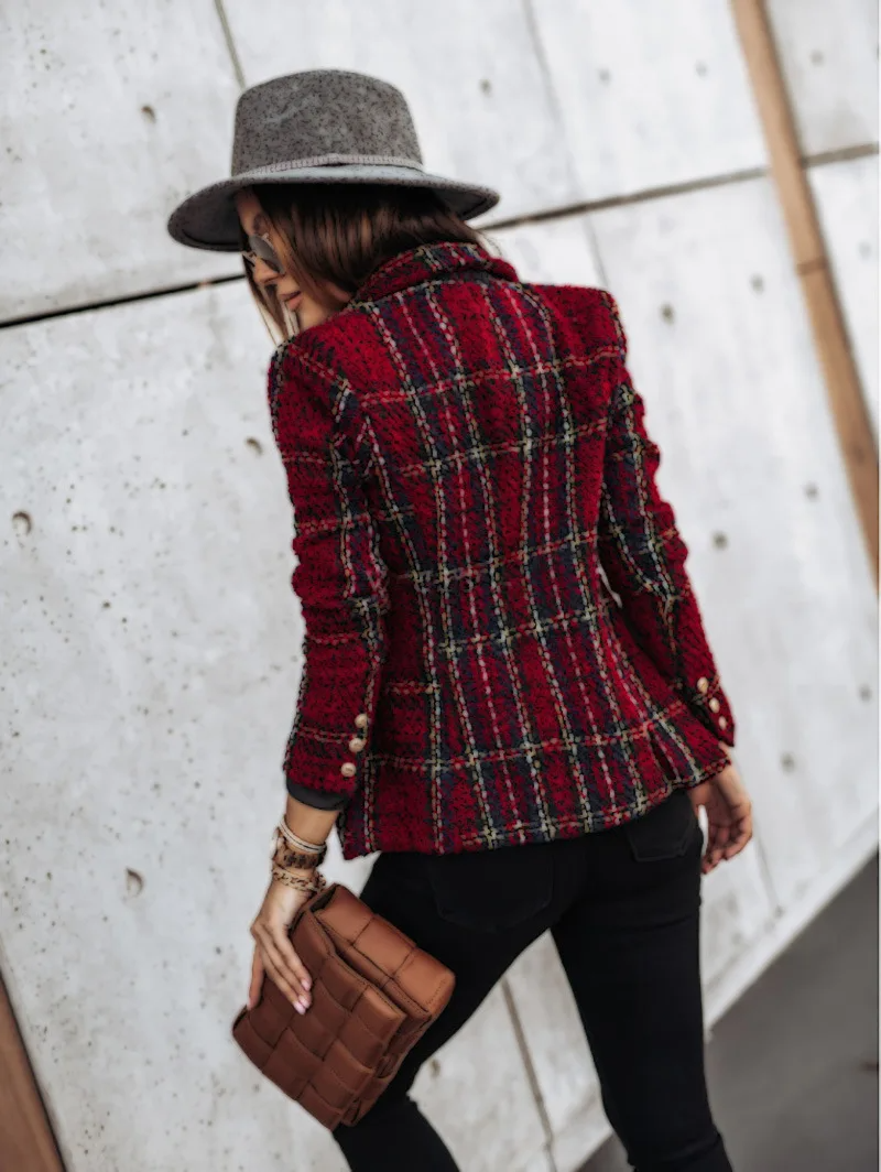 Verani | Double-Breasted Printed Blazer