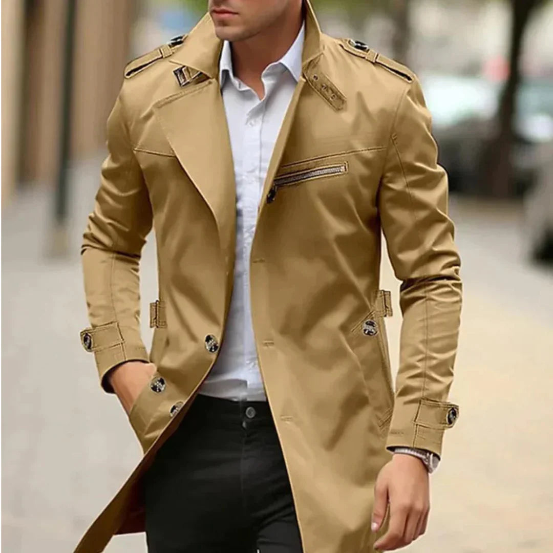Verani | Classic-Fit Cotton Single-Breasted Overcoat