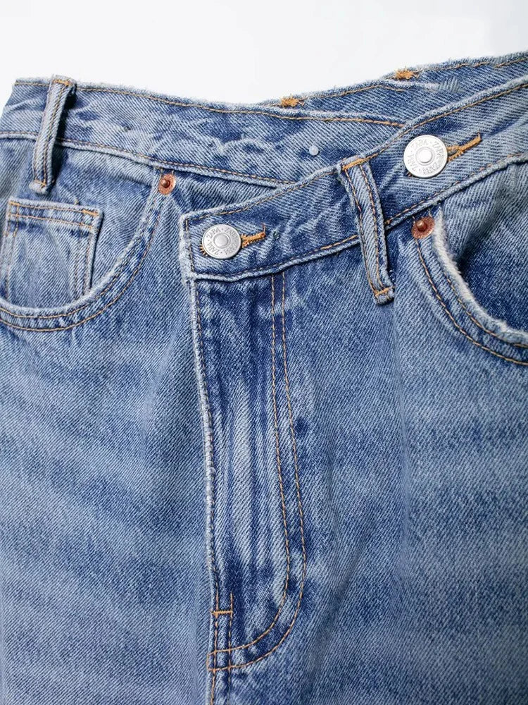 Verani Classic High-Waist Wide-Leg Denim Jeans
