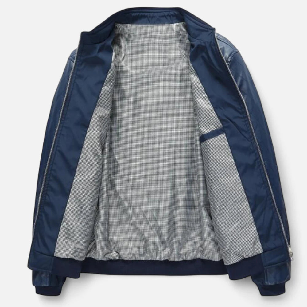 Verani Stand Collar Men’s Bomber in PU Leather