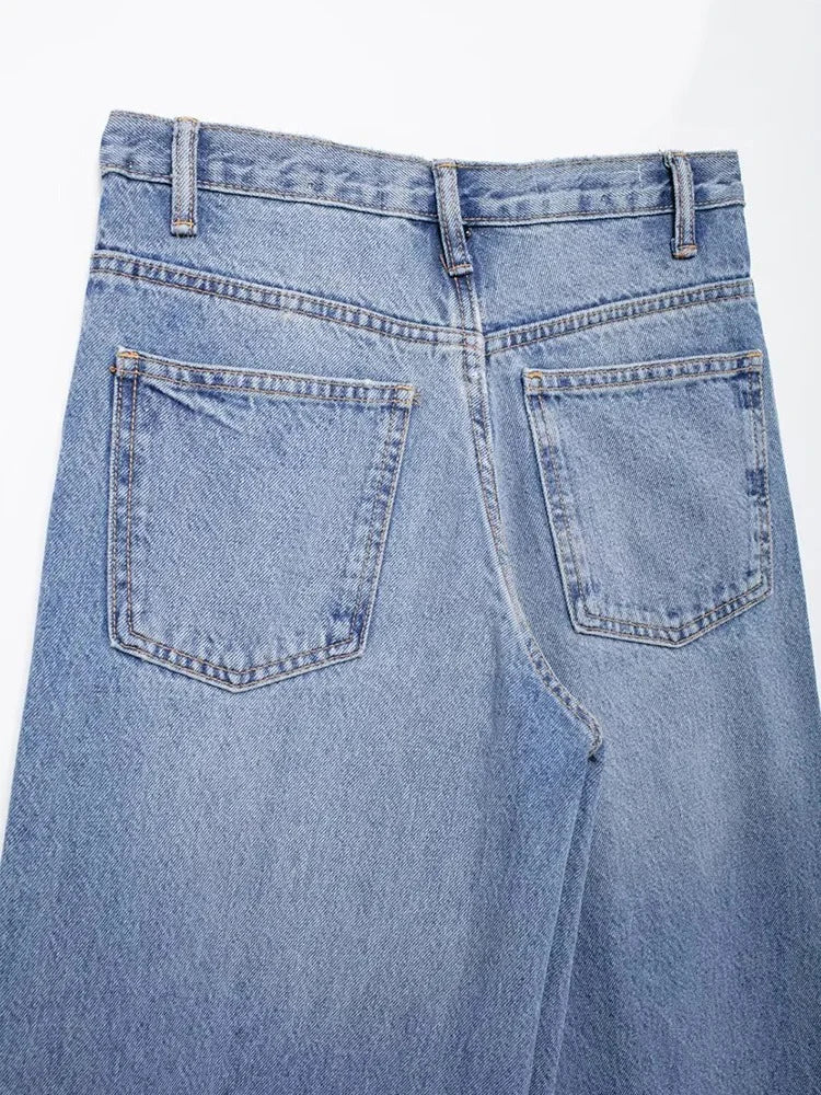 Verani Classic High-Waist Wide-Leg Denim Jeans