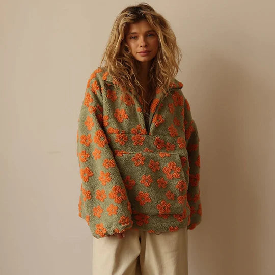 Verani Fleur Floral Fleece Jumper
