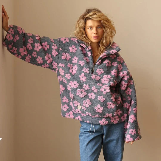Verani Fleur Floral Fleece Jumper