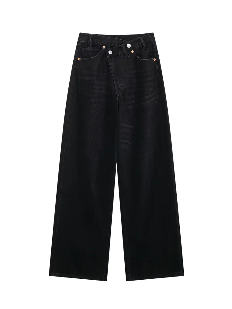 Verani Classic High-Waist Wide-Leg Denim Jeans