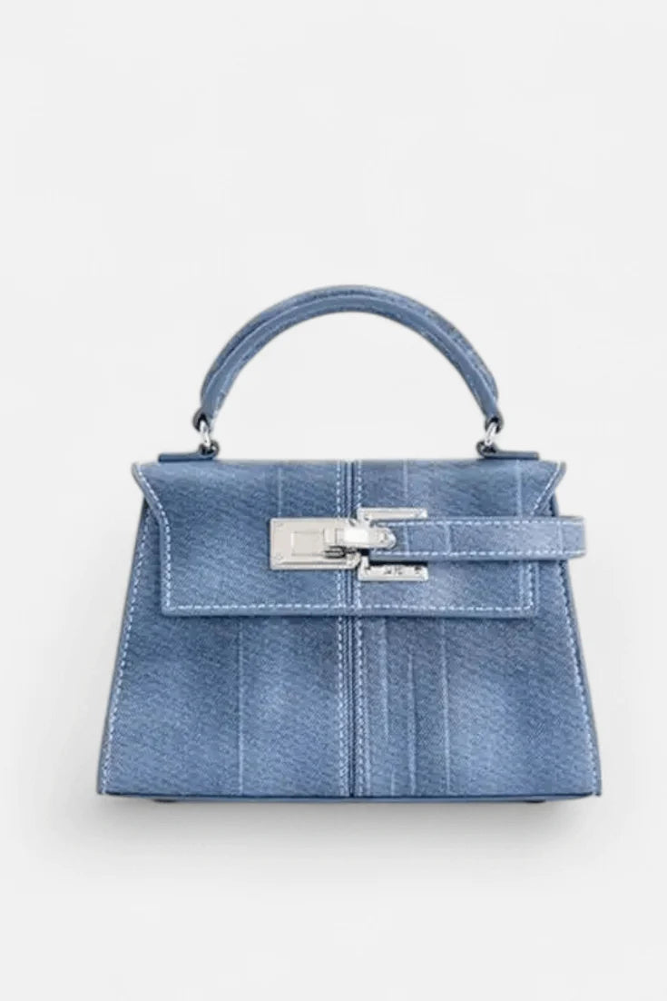 Verani Caurelle Structured Canvas & Leather Top-Handle Bag