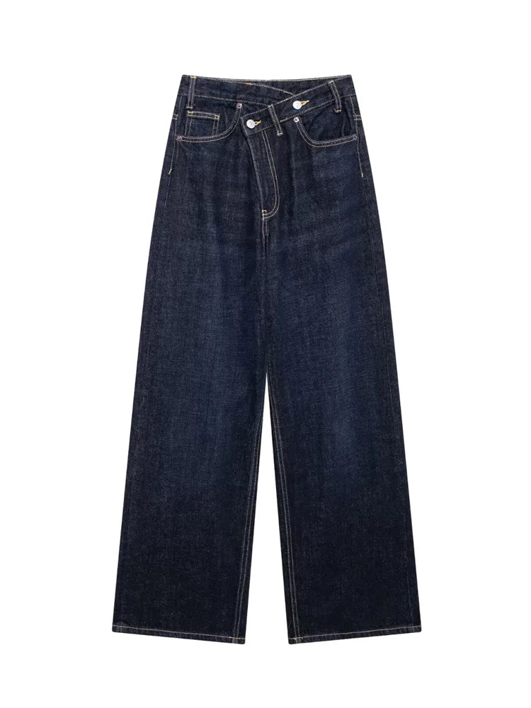 Verani Classic High-Waist Wide-Leg Denim Jeans