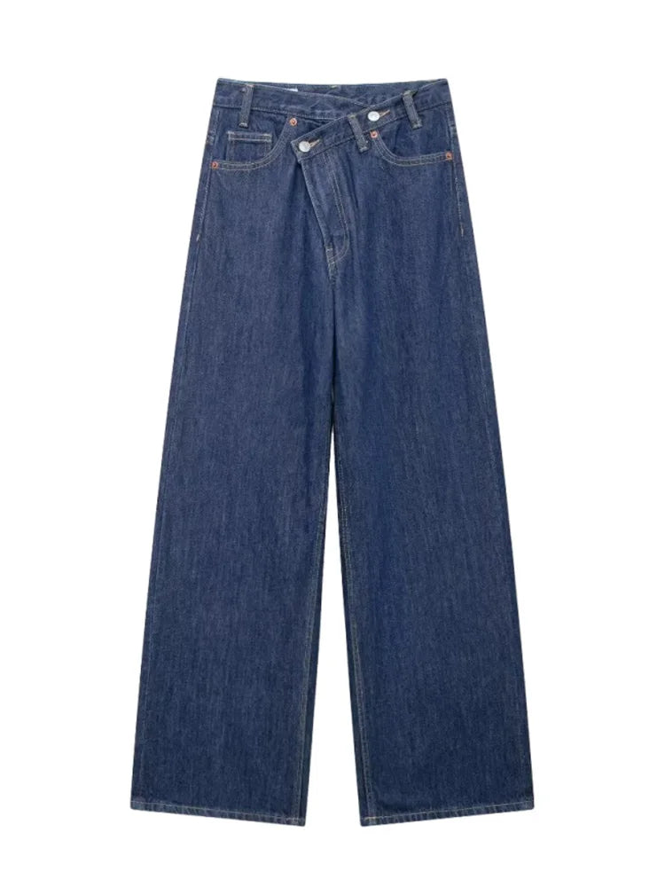 Verani Classic High-Waist Wide-Leg Denim Jeans