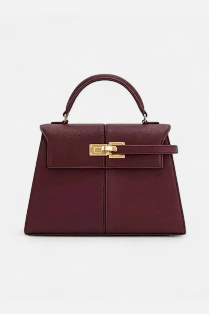 Verani Caurelle Structured Canvas & Leather Top-Handle Bag