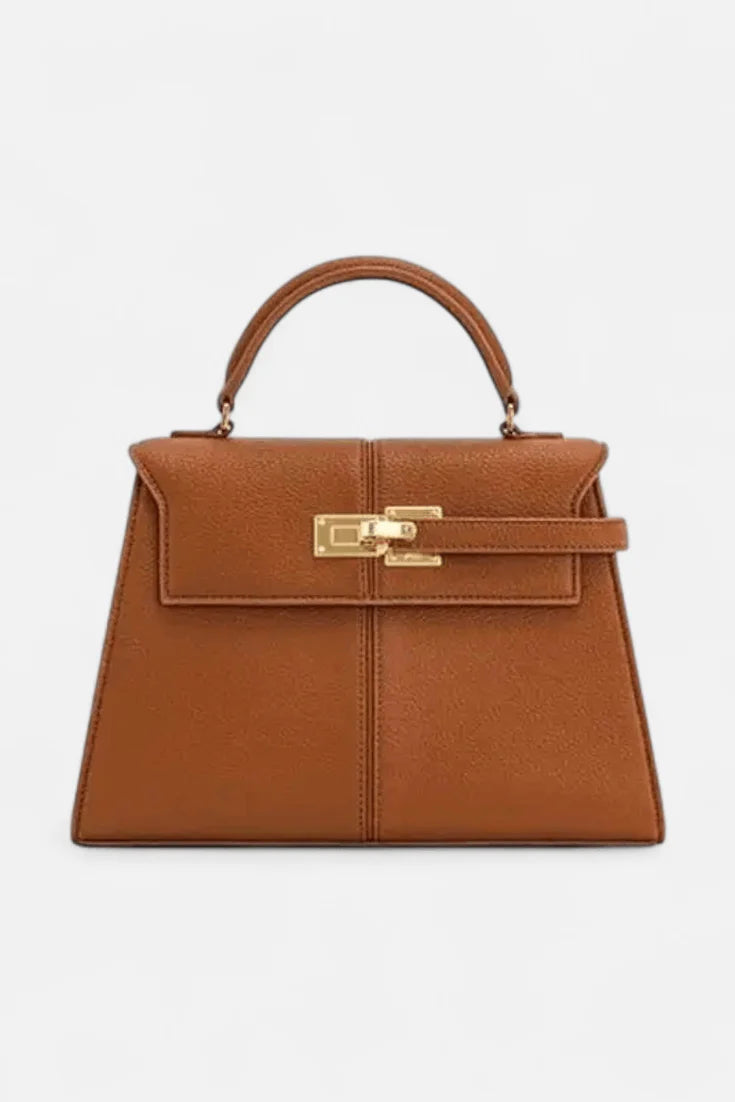 Verani Caurelle Structured Canvas & Leather Top-Handle Bag