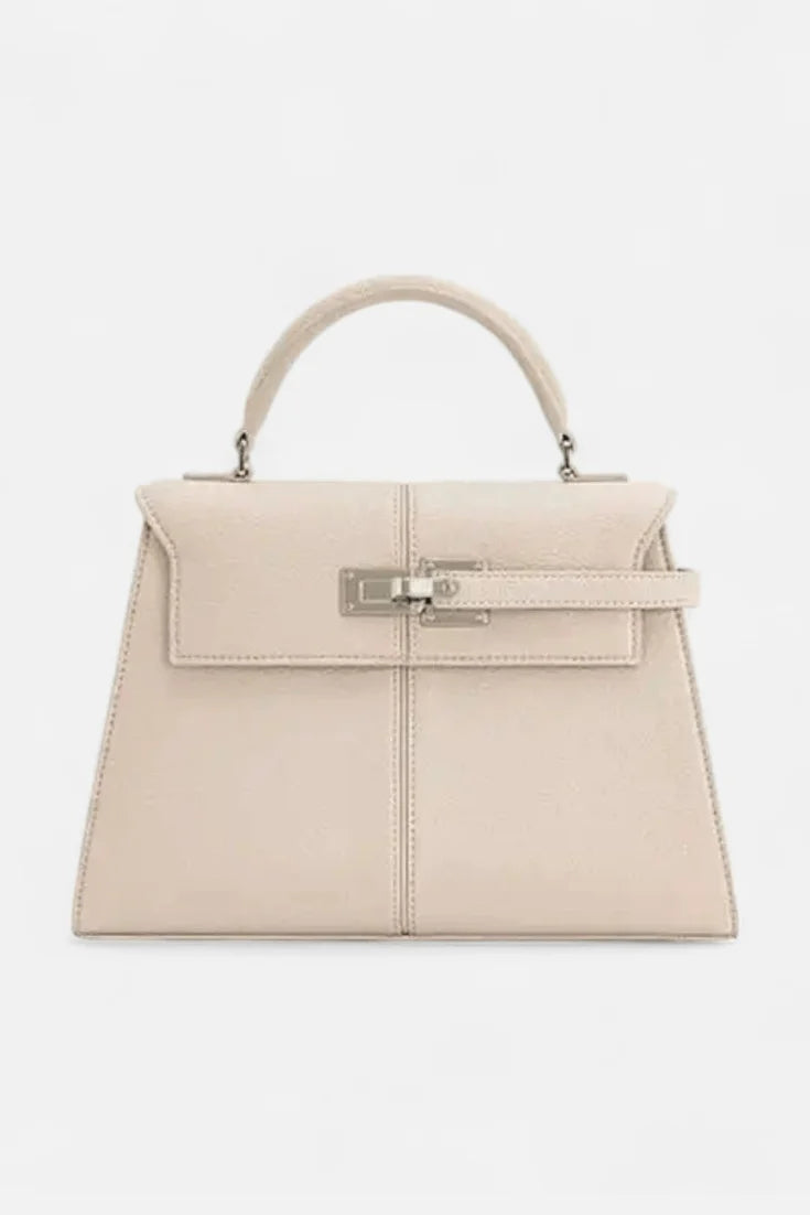 Verani Caurelle Structured Canvas & Leather Top-Handle Bag