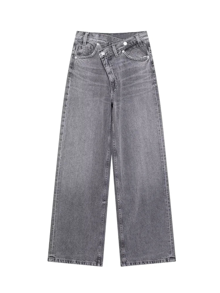Verani Classic High-Waist Wide-Leg Denim Jeans