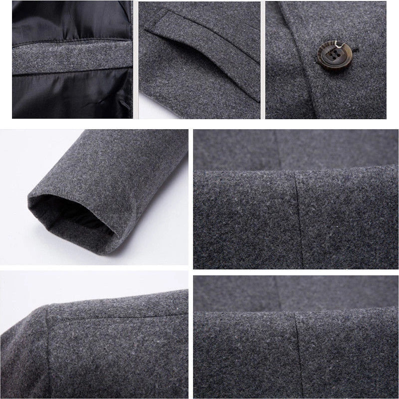 Verani | Elegant Men’s Tailored Wool-Blend Winter Coat