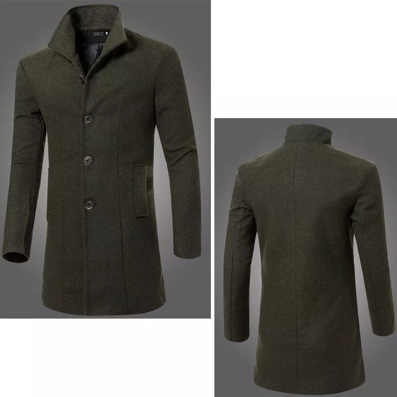 Verani | Elegant Men’s Tailored Wool-Blend Winter Coat