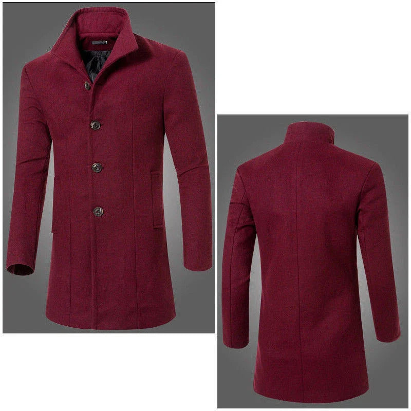Verani | Elegant Men’s Tailored Wool-Blend Winter Coat