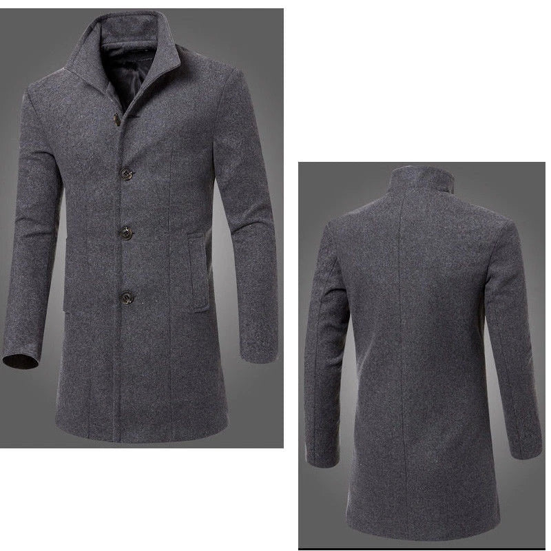 Verani | Elegant Men’s Tailored Wool-Blend Winter Coat