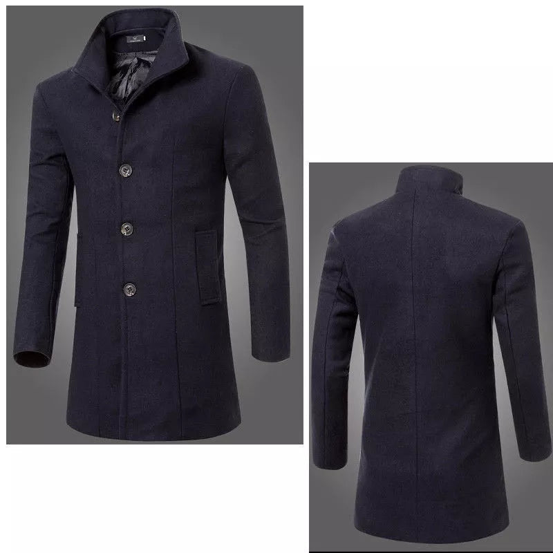 Verani | Elegant Men’s Tailored Wool-Blend Winter Coat