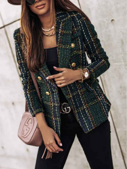 Verani | Double-Breasted Printed Blazer