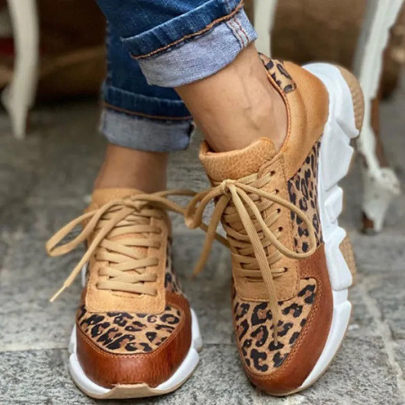 Verani Leopard | Animal Print Lightweight Running Sneakers