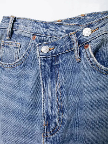 Verani Classic High-Waist Wide-Leg Denim Jeans