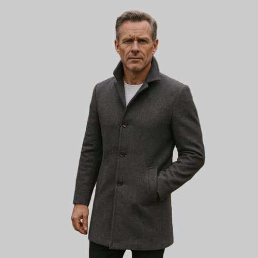 Verani | Elegant Men’s Tailored Wool-Blend Winter Coat