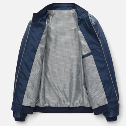 Verani Stand Collar Men’s Bomber in PU Leather