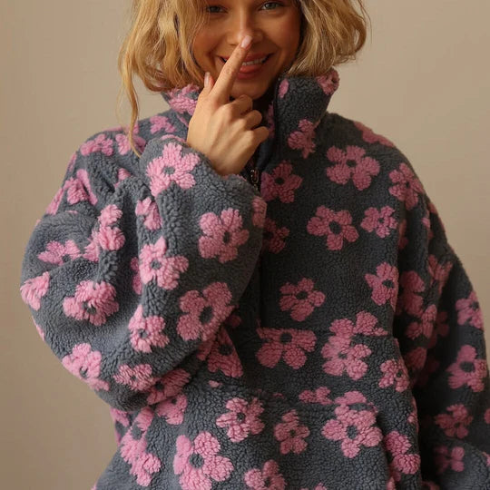 Verani Fleur Floral Fleece Jumper
