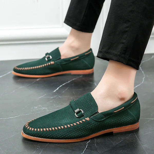 Joel Leather Loafers | Premium Woven Men’s Loafers for All-Day Comfort