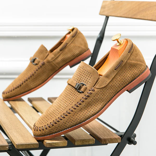 Joel Leather Loafers | Premium Woven Men’s Loafers for All-Day Comfort