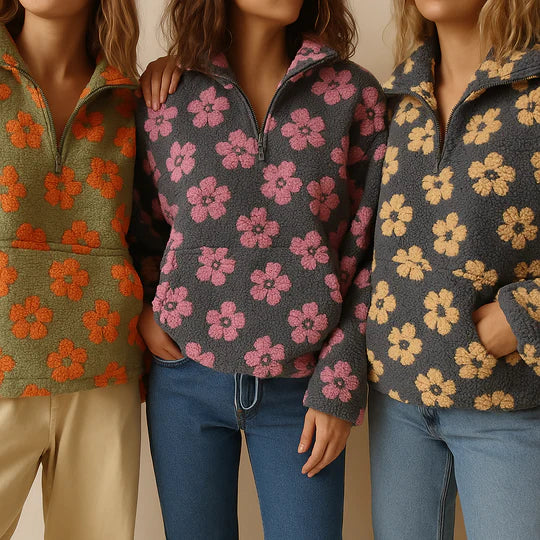 Verani Fleur Floral Fleece Jumper
