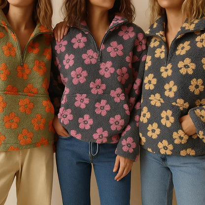 Verani Fleur Floral Fleece Jumper