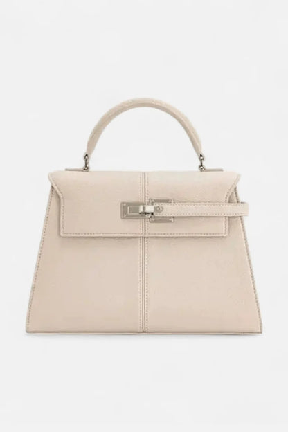 Verani Caurelle Structured Canvas & Leather Top-Handle Bag