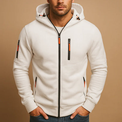 Verani Men’s Zip Hoodie with Adjustable Hood
