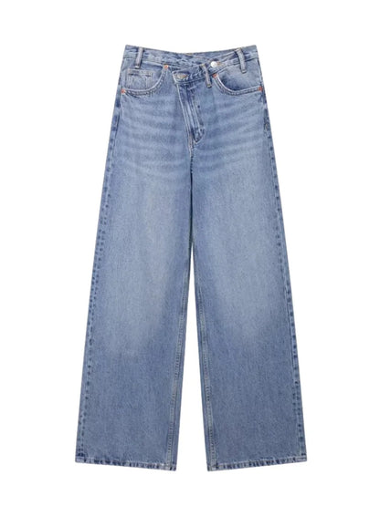 Verani Classic High-Waist Wide-Leg Denim Jeans