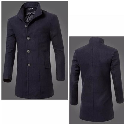 Verani | Elegant Men’s Tailored Wool-Blend Winter Coat