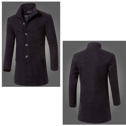 Verani | Elegant Men’s Tailored Wool-Blend Winter Coat