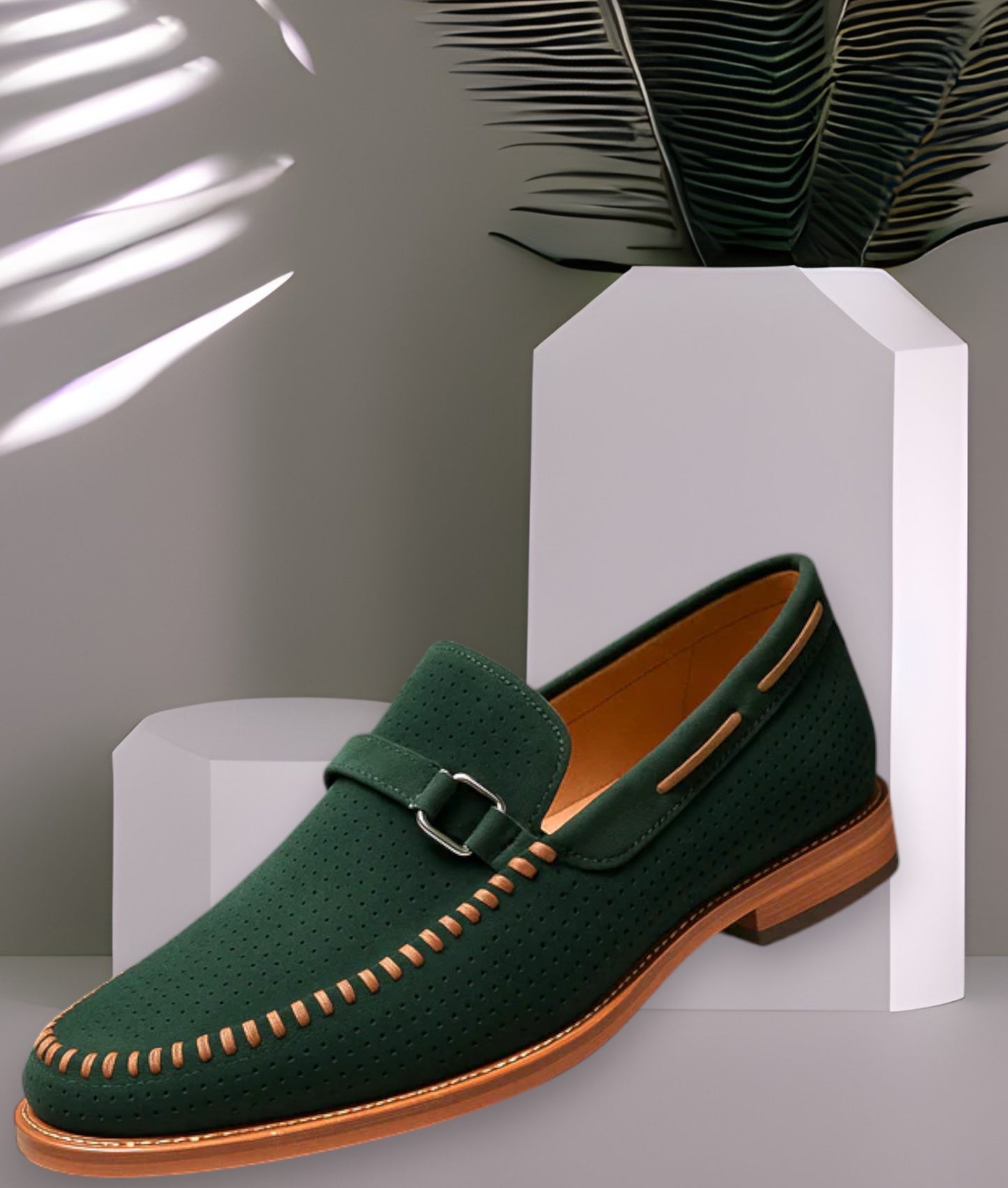 Joel Leather Loafers | Premium Woven Men’s Loafers for All-Day Comfort