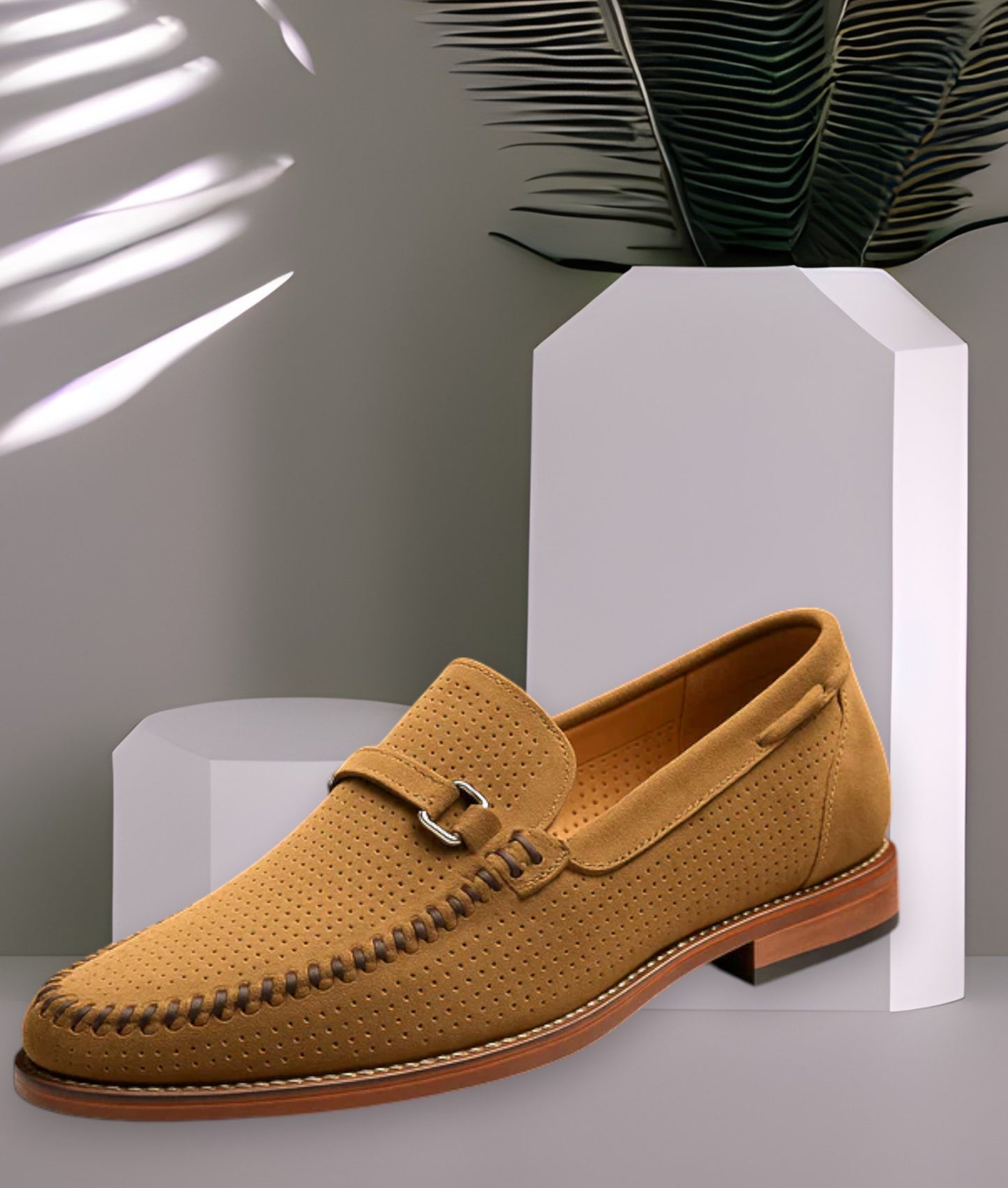 Joel Leather Loafers | Premium Woven Men’s Loafers for All-Day Comfort